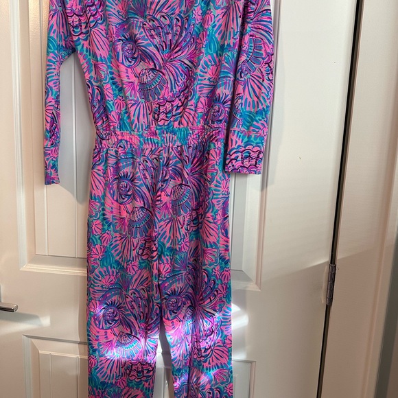 Lilly Pulitzer Pink and Blue Jumpsuit - Picture 6 of 6